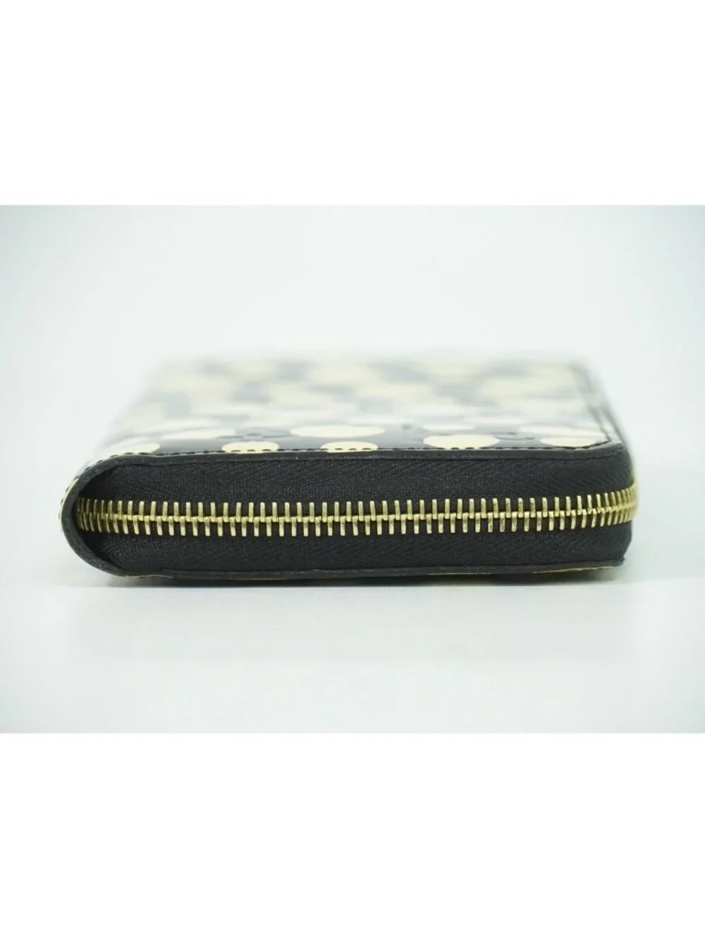 Louis Vuitton LV Zippy Wallet Monogram Vernis Dot Infinity Yayoi Kusama Black